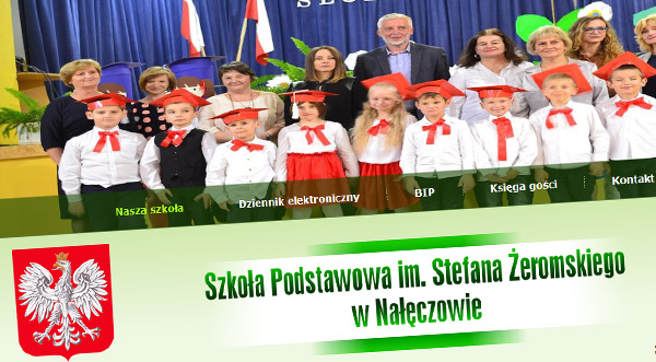 Archiwalna strona Szkoły Podstawowej w Nałęczowie